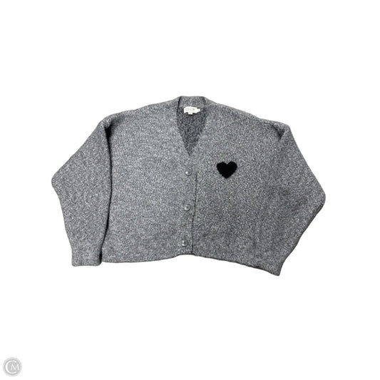Sweater Cardigan By Molly Bracken In Grey, Size: M