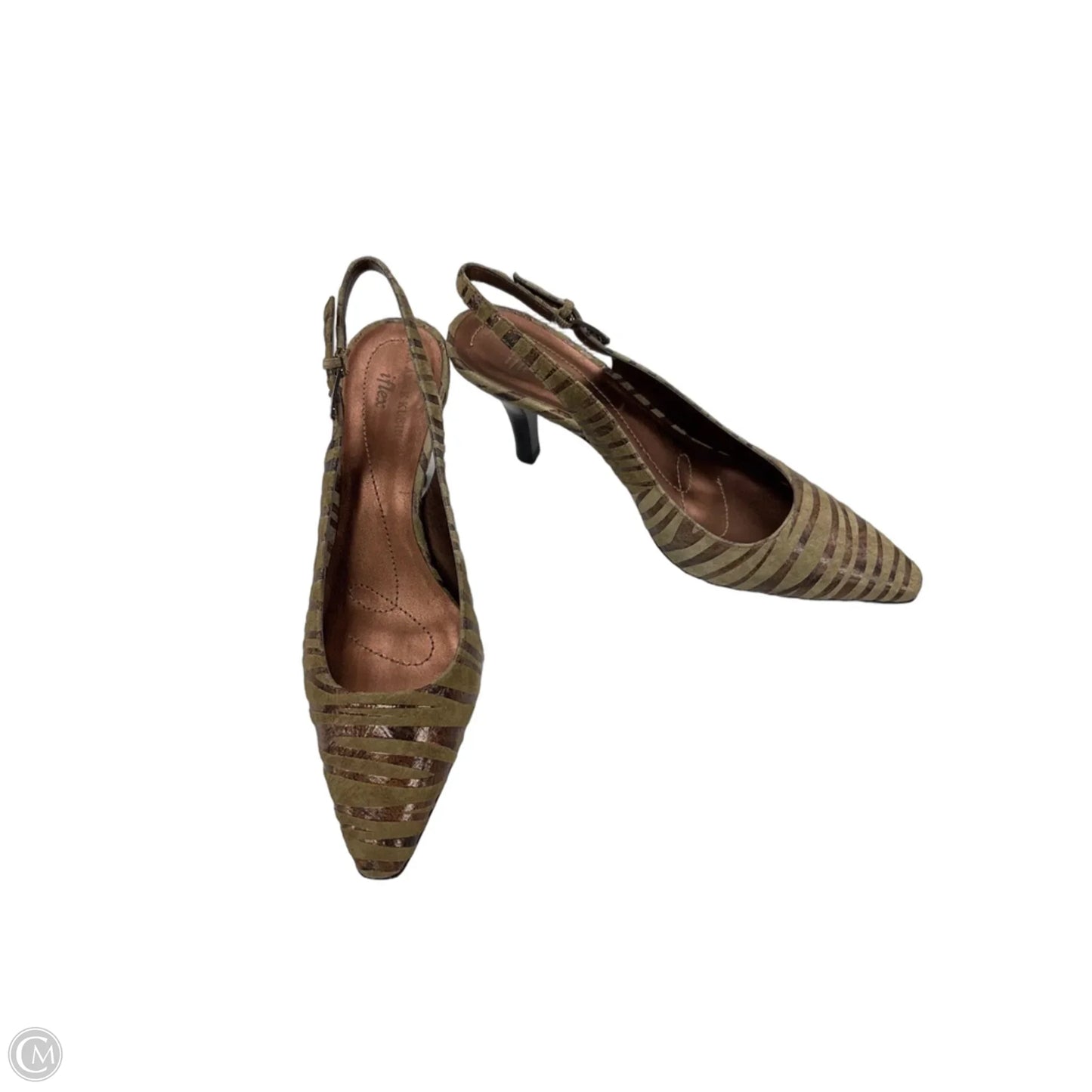 Shoes Heels Kitten By Anne Klein In Animal Print, Size: 7.5