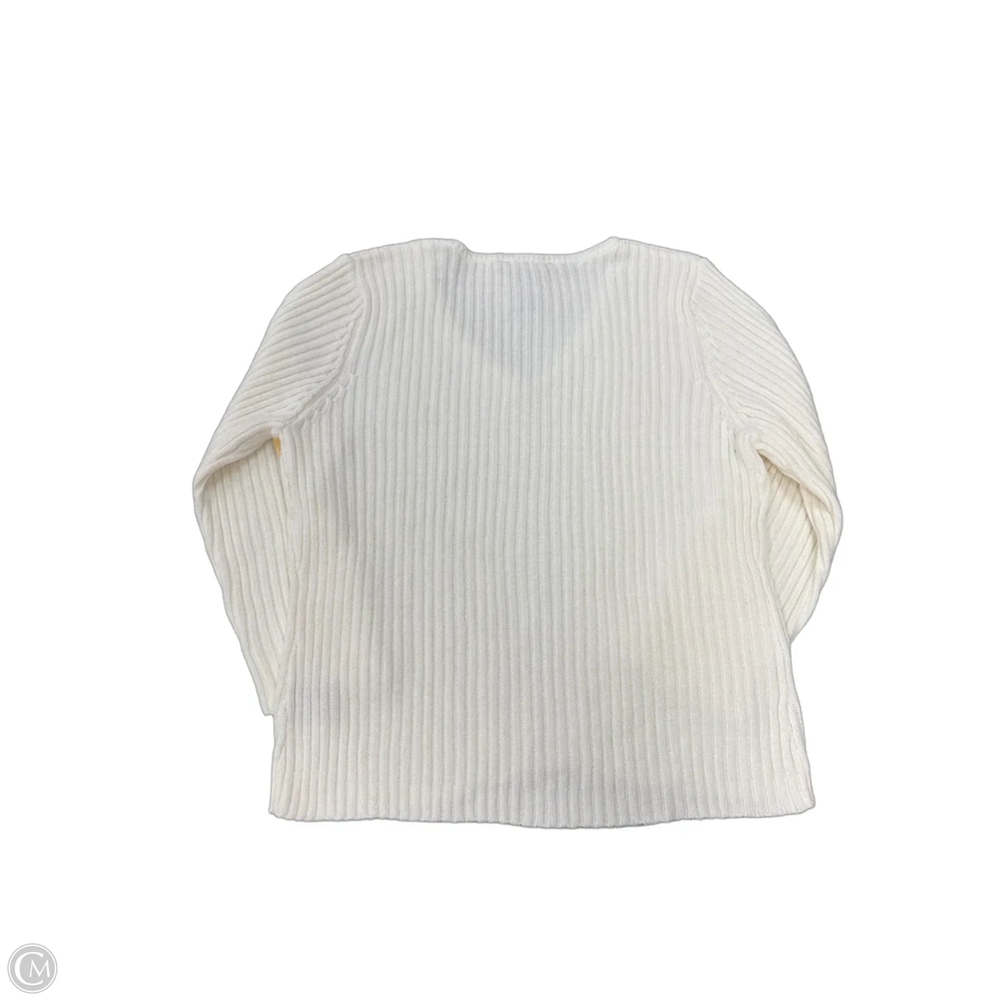 Sweater By Evan-picone In White, Size: L