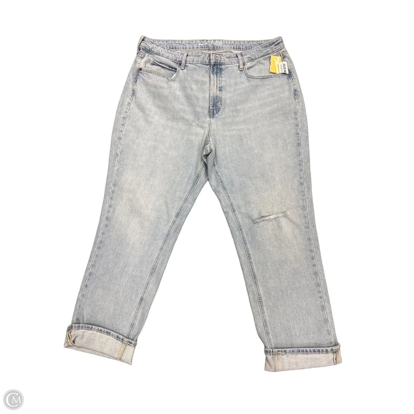 Jeans Straight By Old Navy In Blue Denim, Size: 16