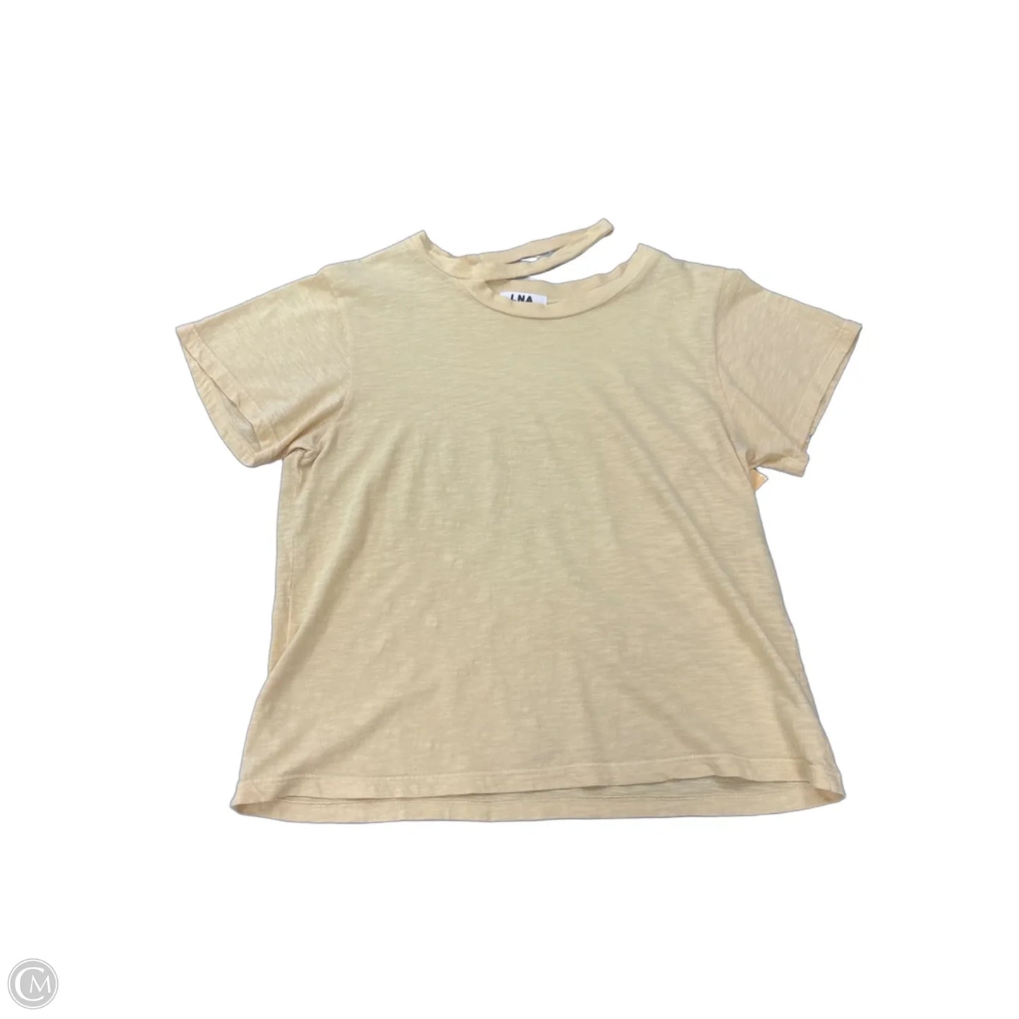 Top Short Sleeve By Lna In Yellow, Size: S