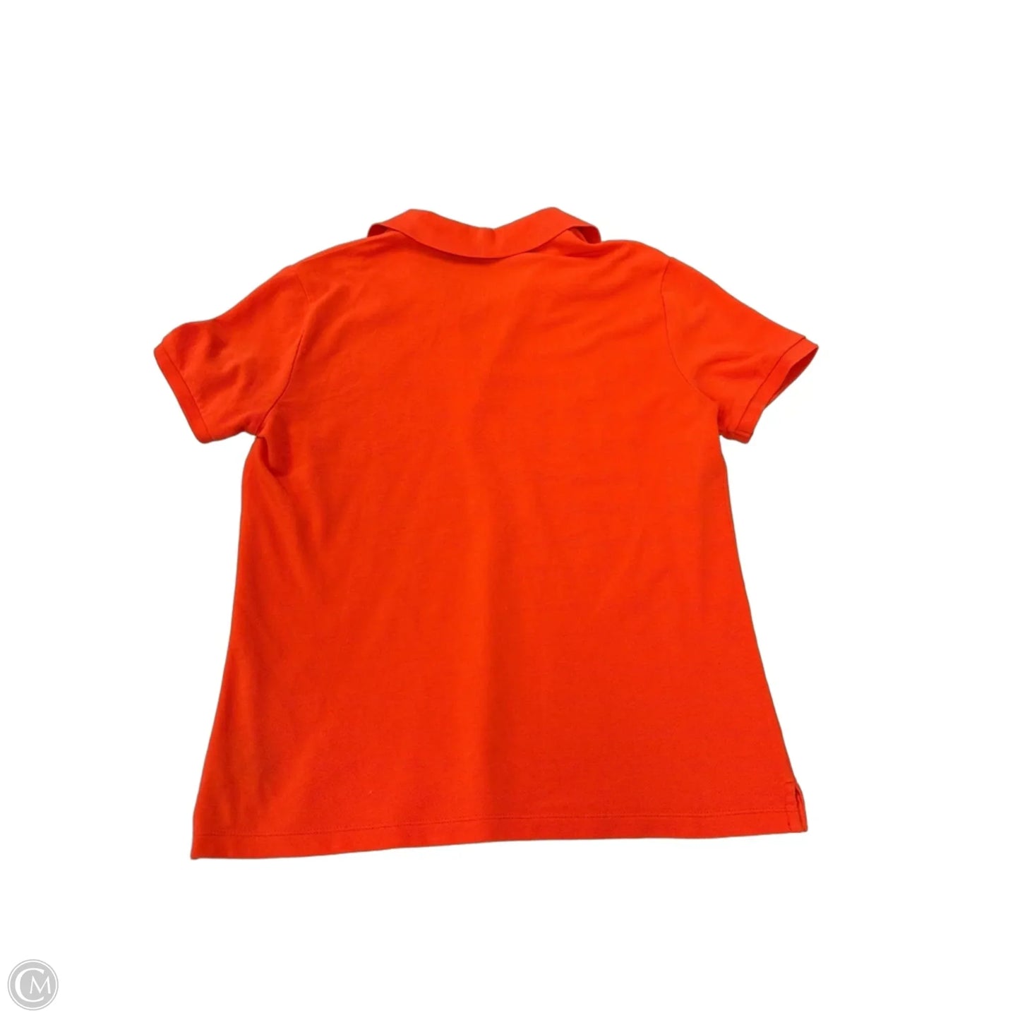 Top Short Sleeve By Lauren By Ralph Lauren In Orange, Size: M