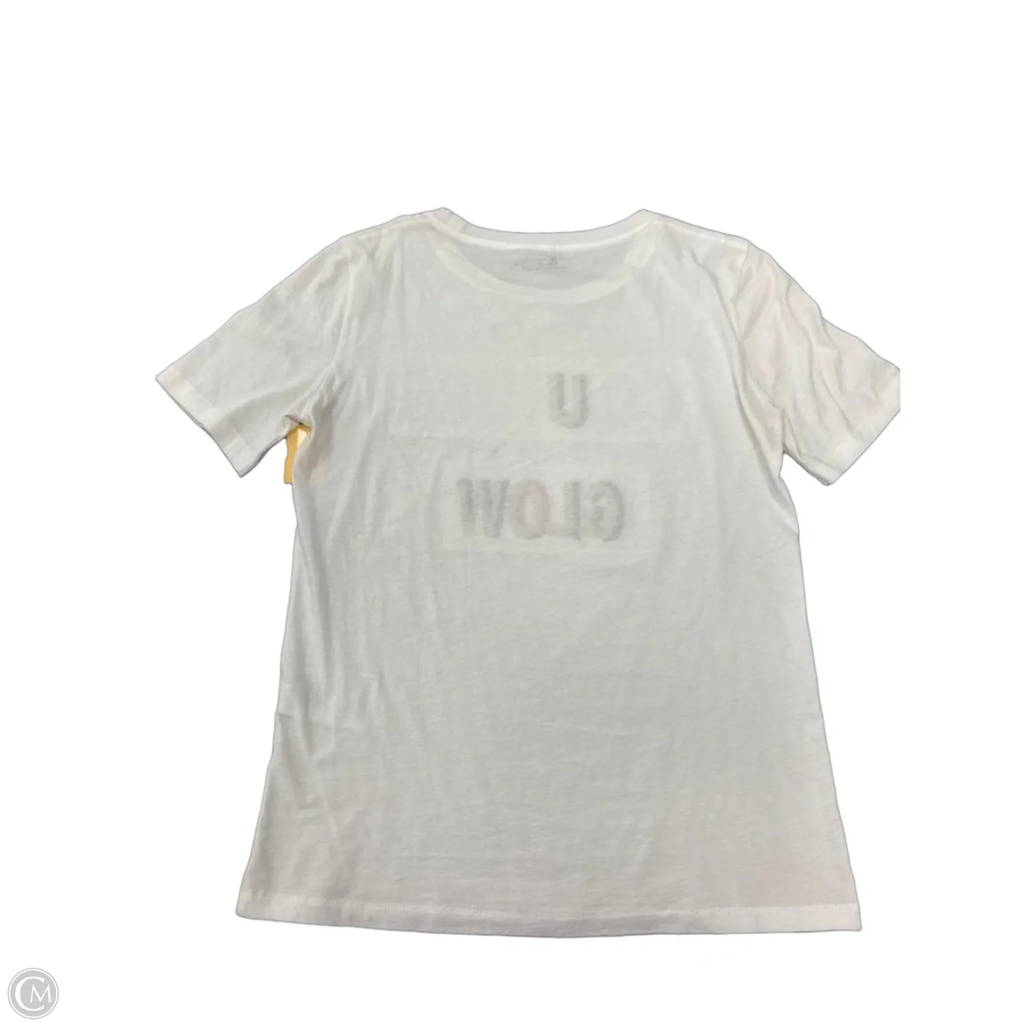 Top Short Sleeve By Cmb In White, Size: M
