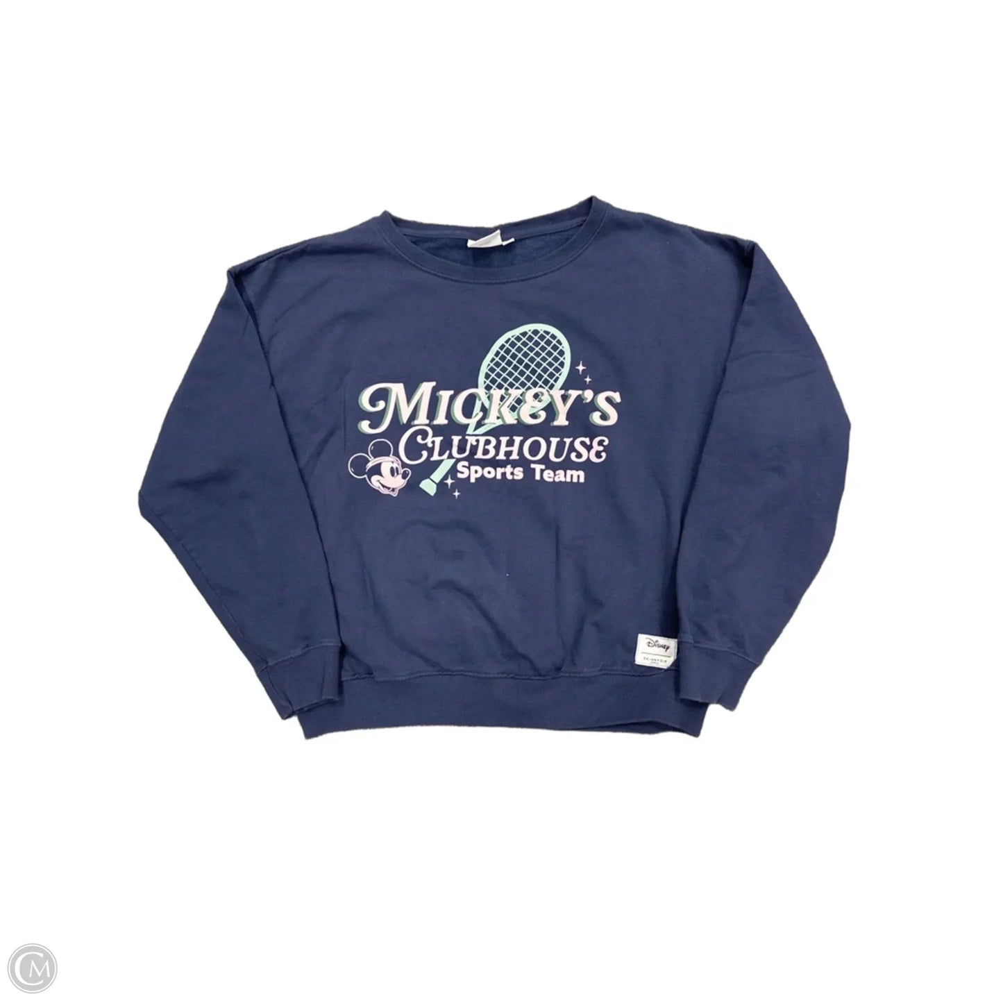 Top Long Sleeve By Disney In Blue, Size: L