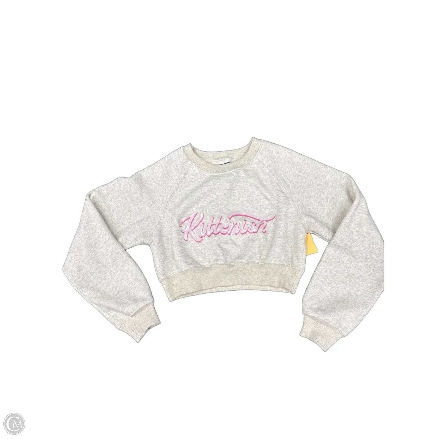 Sweatshirt Crewneck By Kittenish In Beige, Size: L