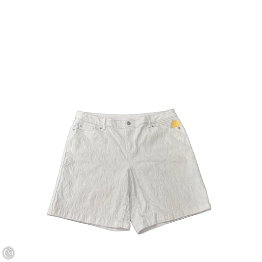 Shorts By Simply Vera In White, Size: 16