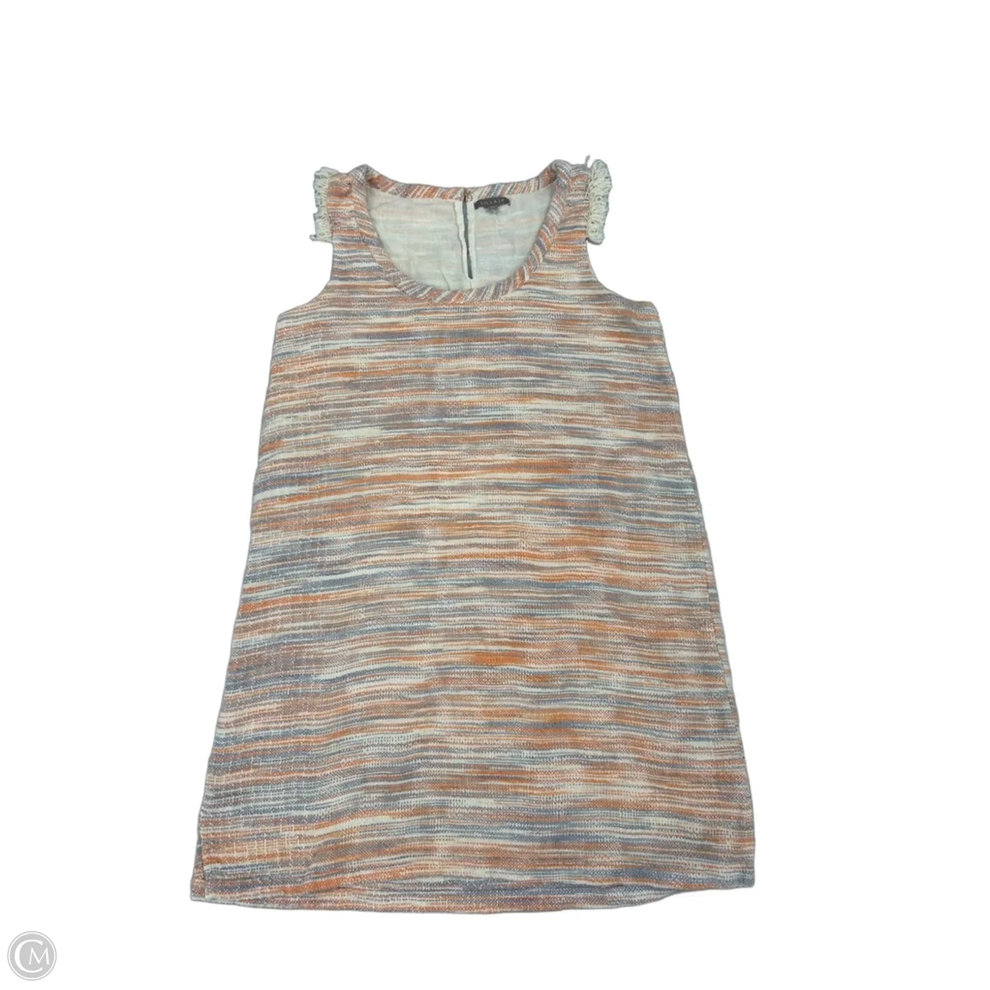 Dress Casual Short By Lilla P In Orange & White, Size: M