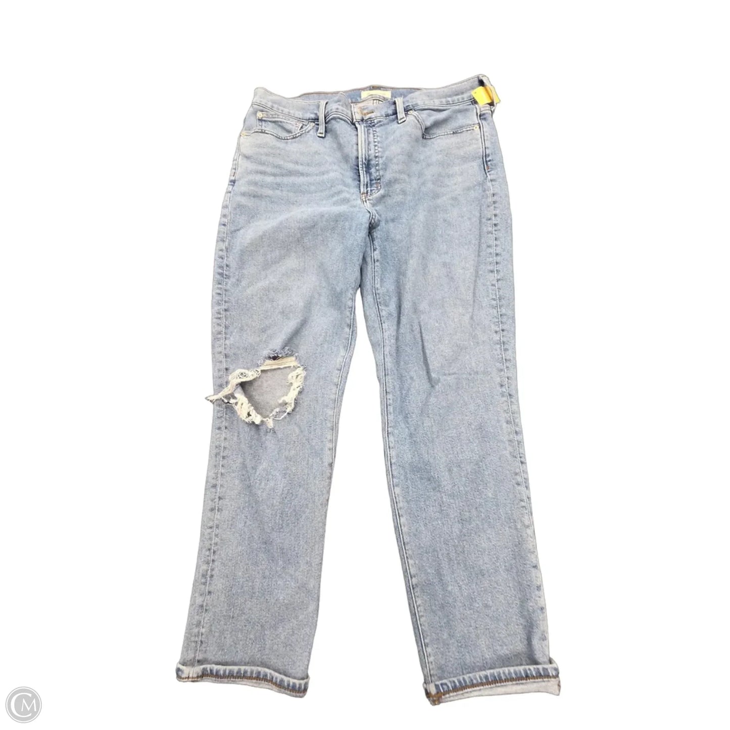Jeans Straight By Madewell In Blue Denim, Size: 14