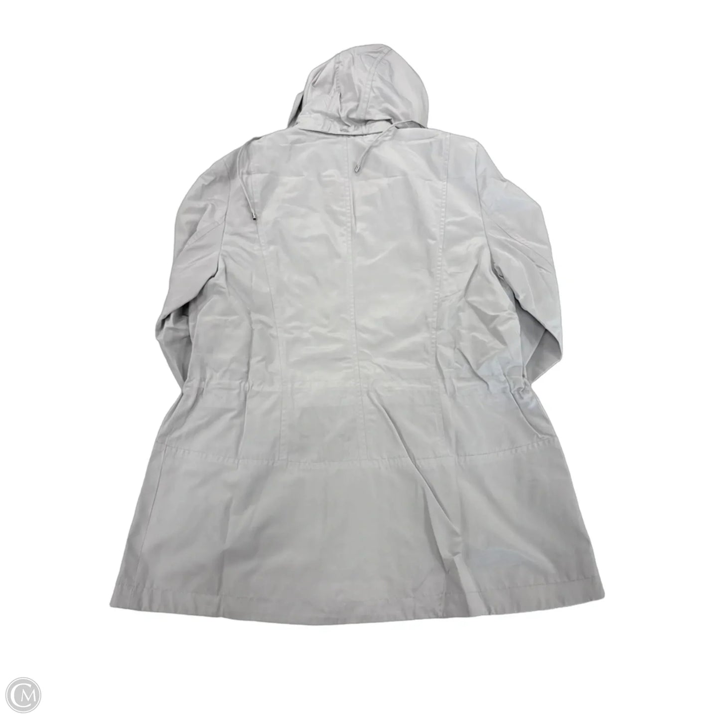 Coat Raincoat By Charter Club In Grey, Size: M