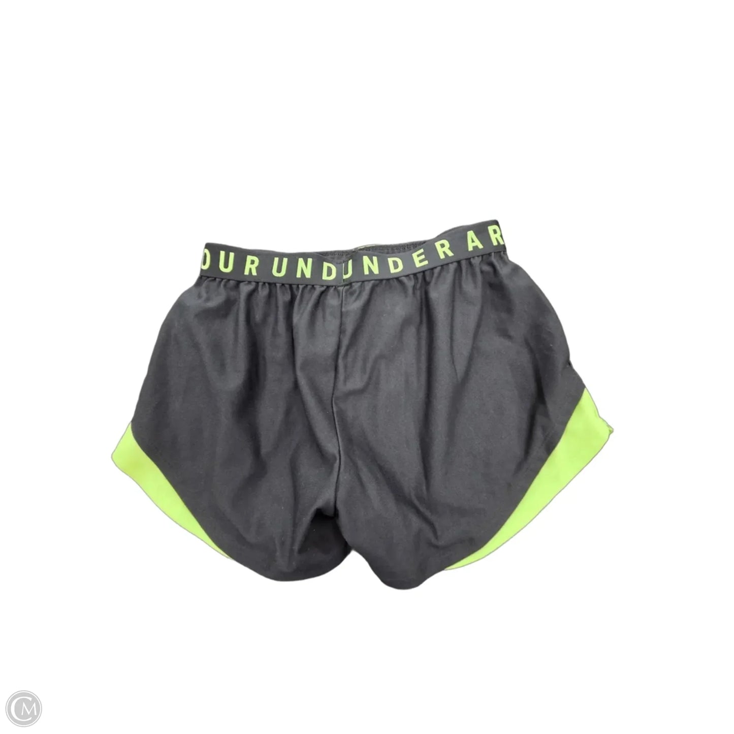 Athletic Shorts By Under Armour In Black & Green, Size: M