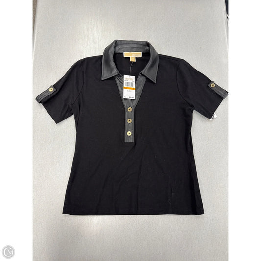 Top Short Sleeve By Michael By Michael Kors In Black, Size: S