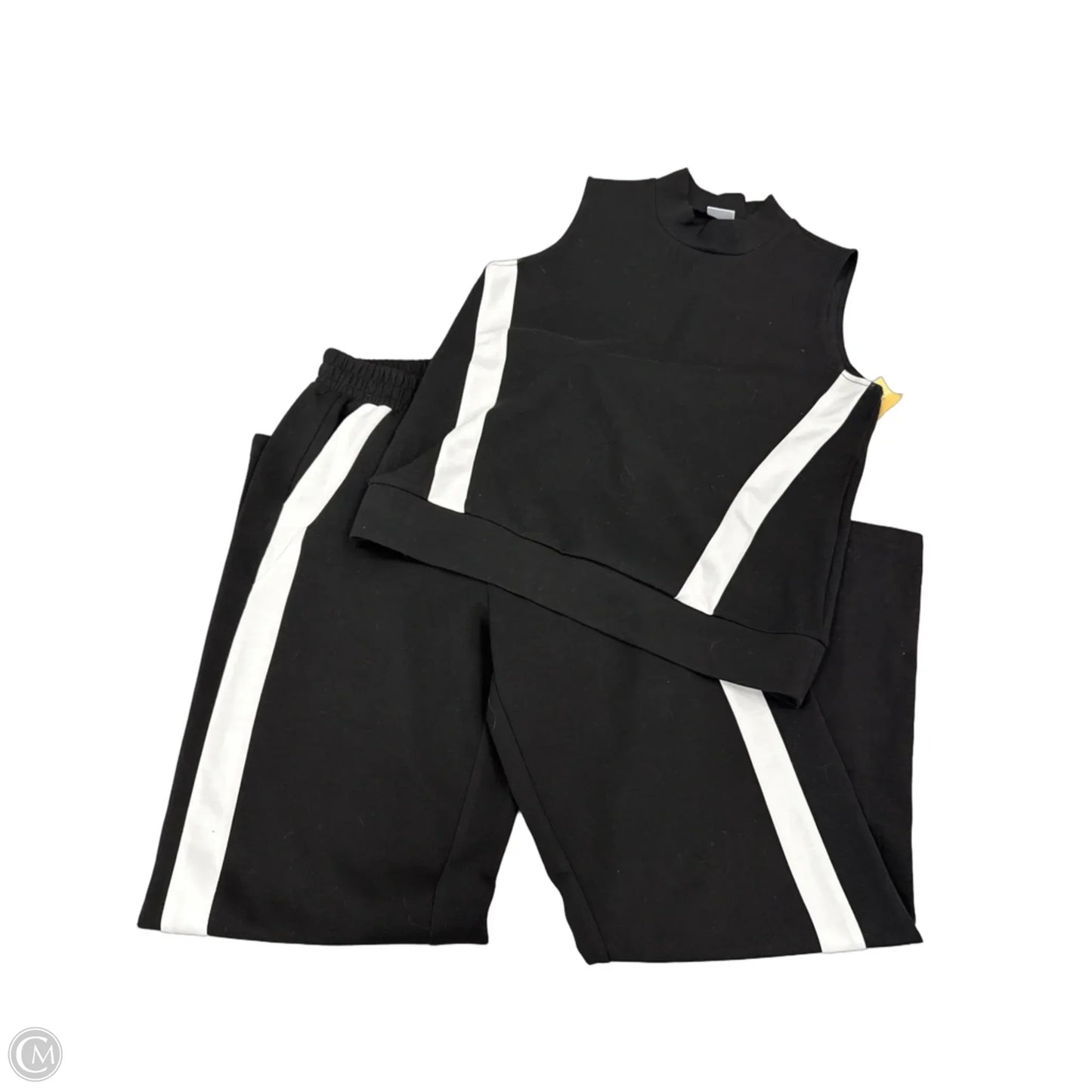 Top 2pc Sleeveless By Cmf In Black & White, Size: S