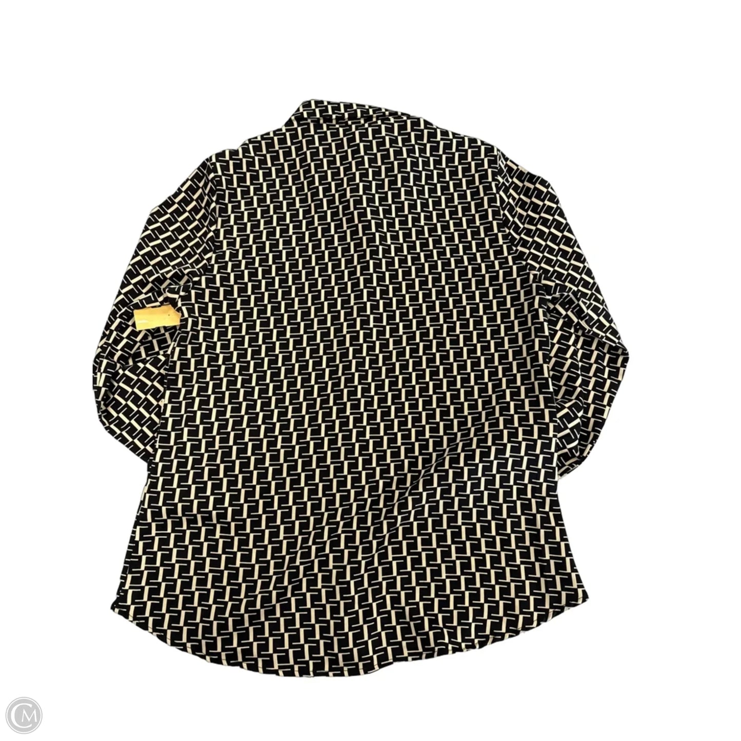Top Long Sleeve By Cmc In Geometric Pattern, Size: M