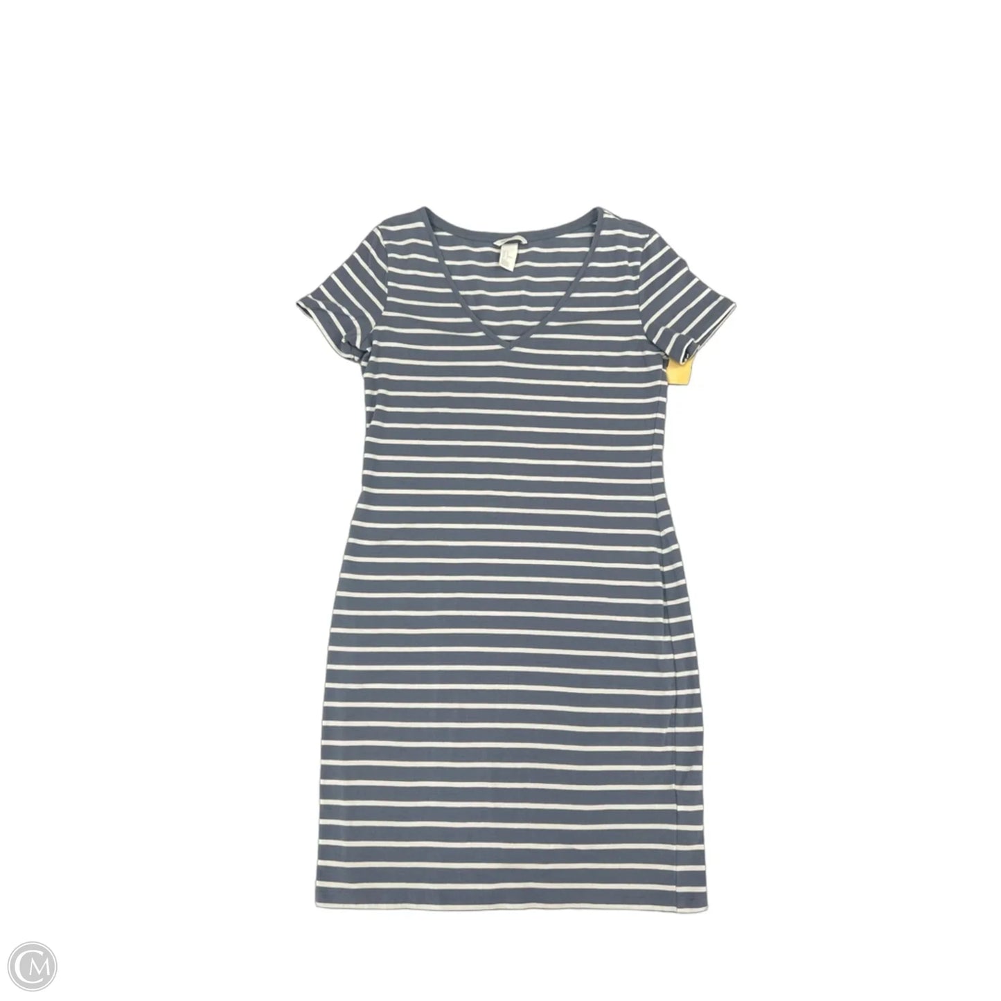 Dress Casual Short By H&m In Blue & White, Size: M