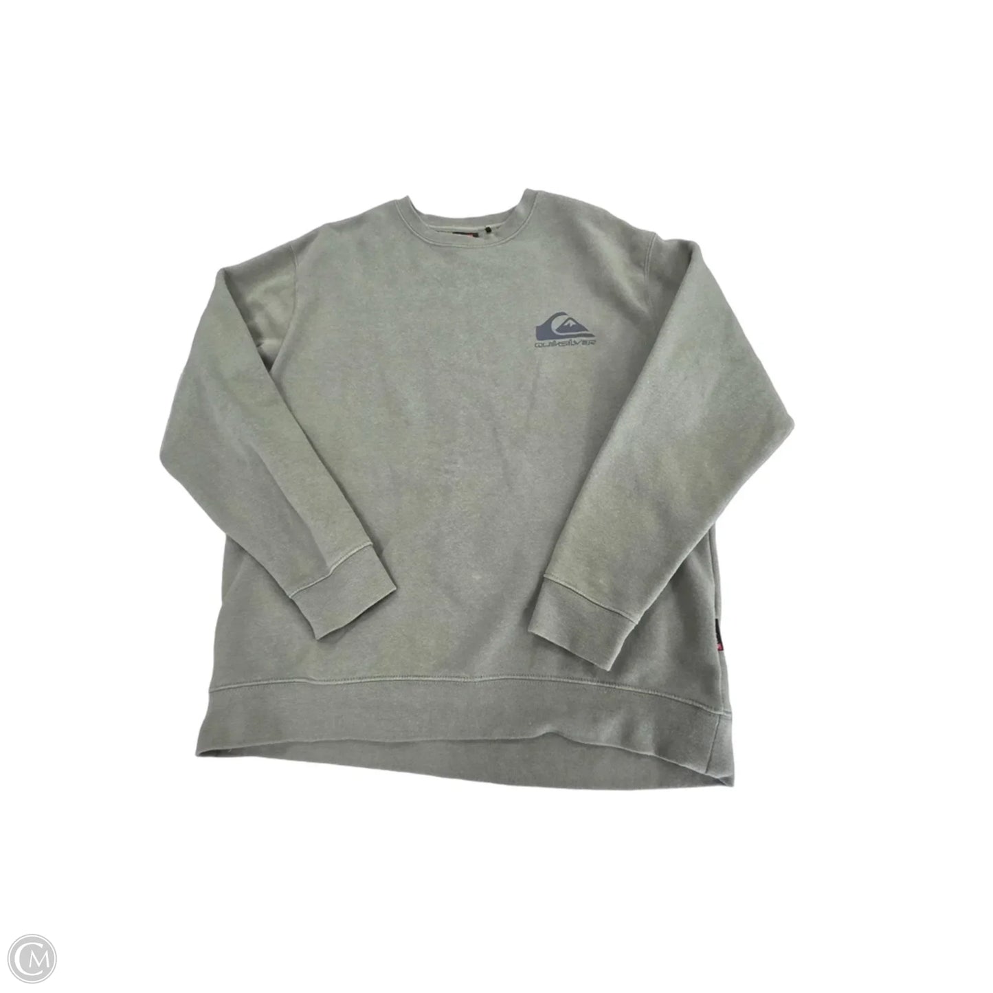 Sweatshirt Collar By Quicksilver In Green, Size: M