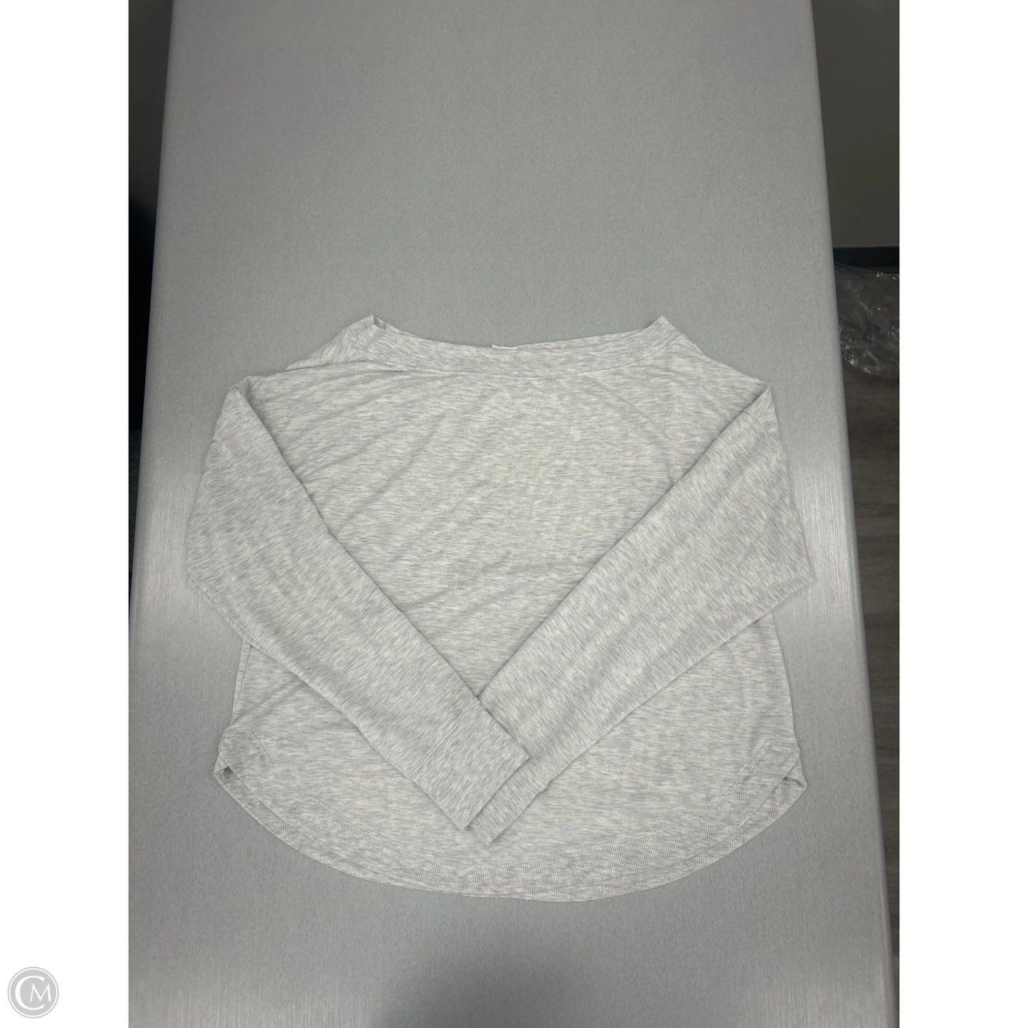 Athletic Top Long Sleeve Crewneck By All In Motion In Grey, Size: L