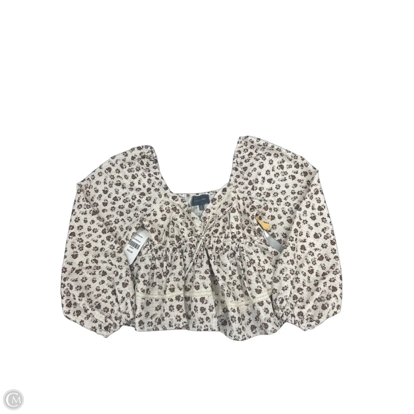 Top Long Sleeve By Cmc In Floral Print, Size: M