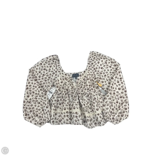 Top Long Sleeve By Cmc In Floral Print, Size: M