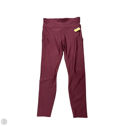 Athletic Leggings By Fabletics In Red, Size: L