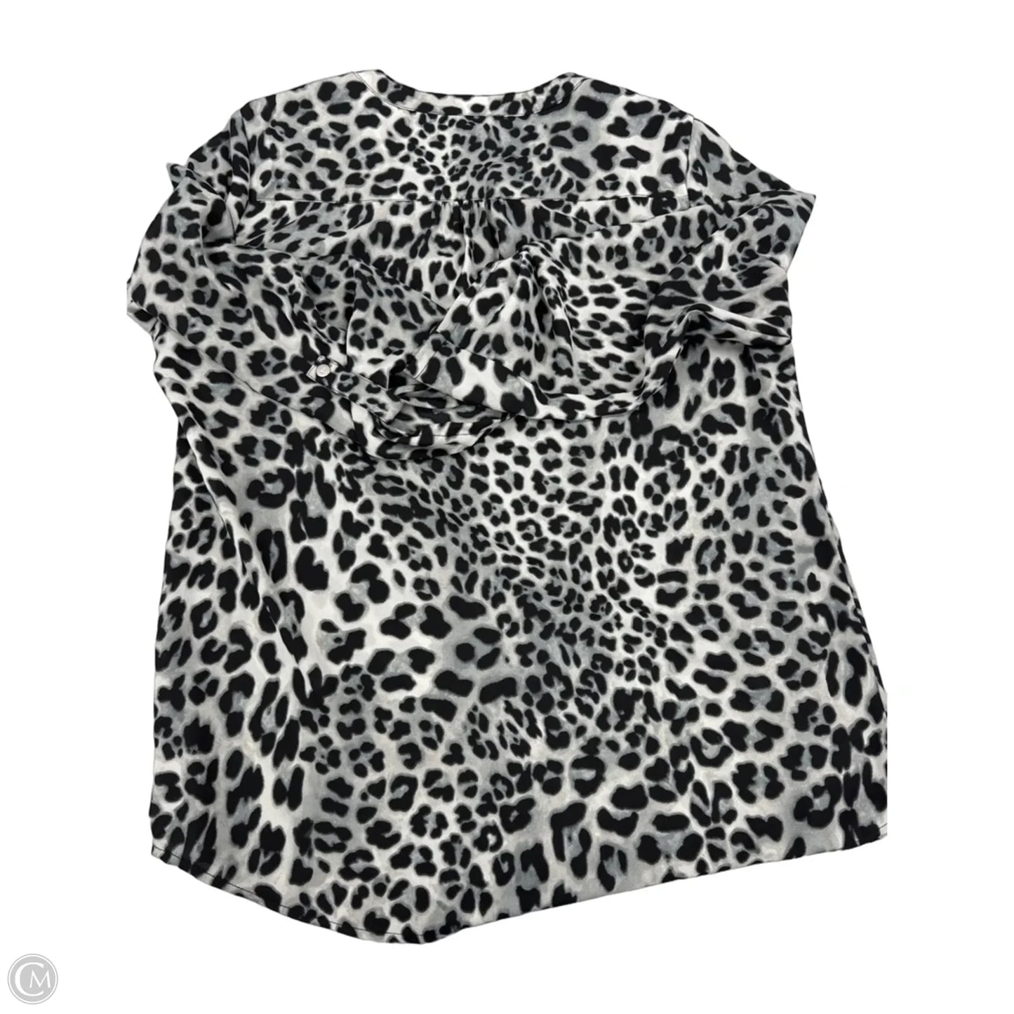 Top Long Sleeve By Anne Klein In Animal Print, Size: M