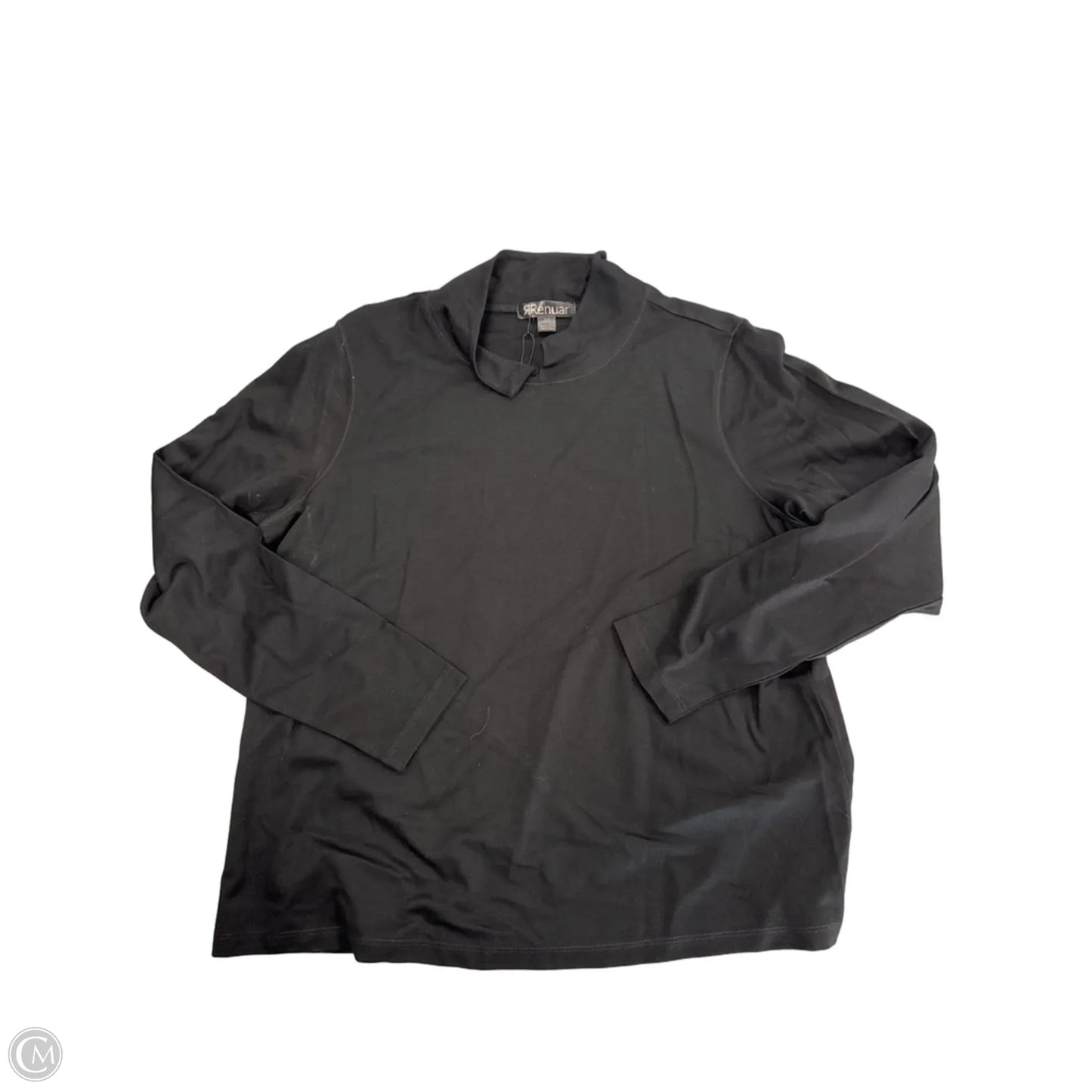 Top Long Sleeve By Cmc In Black, Size: M