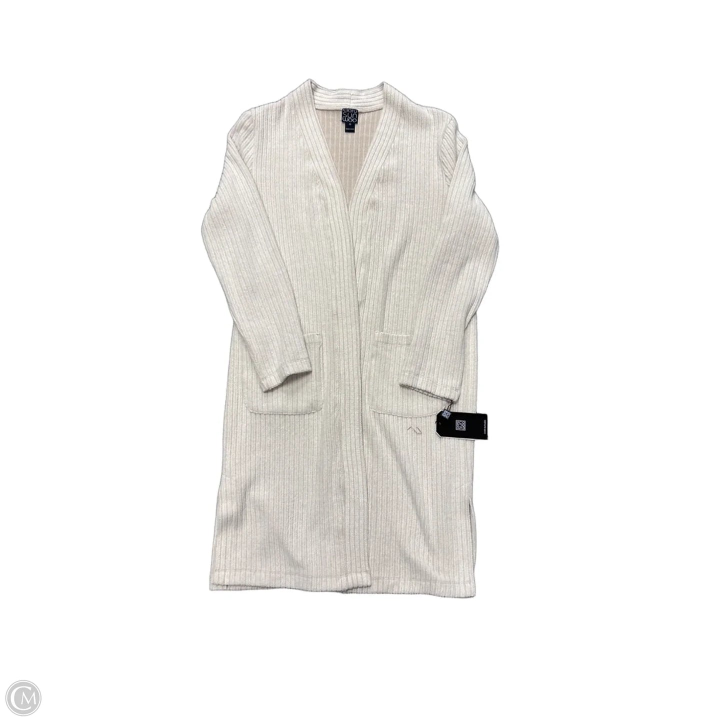 Sweater Cardigan By Clara Sun Woo In Beige, Size: Xs