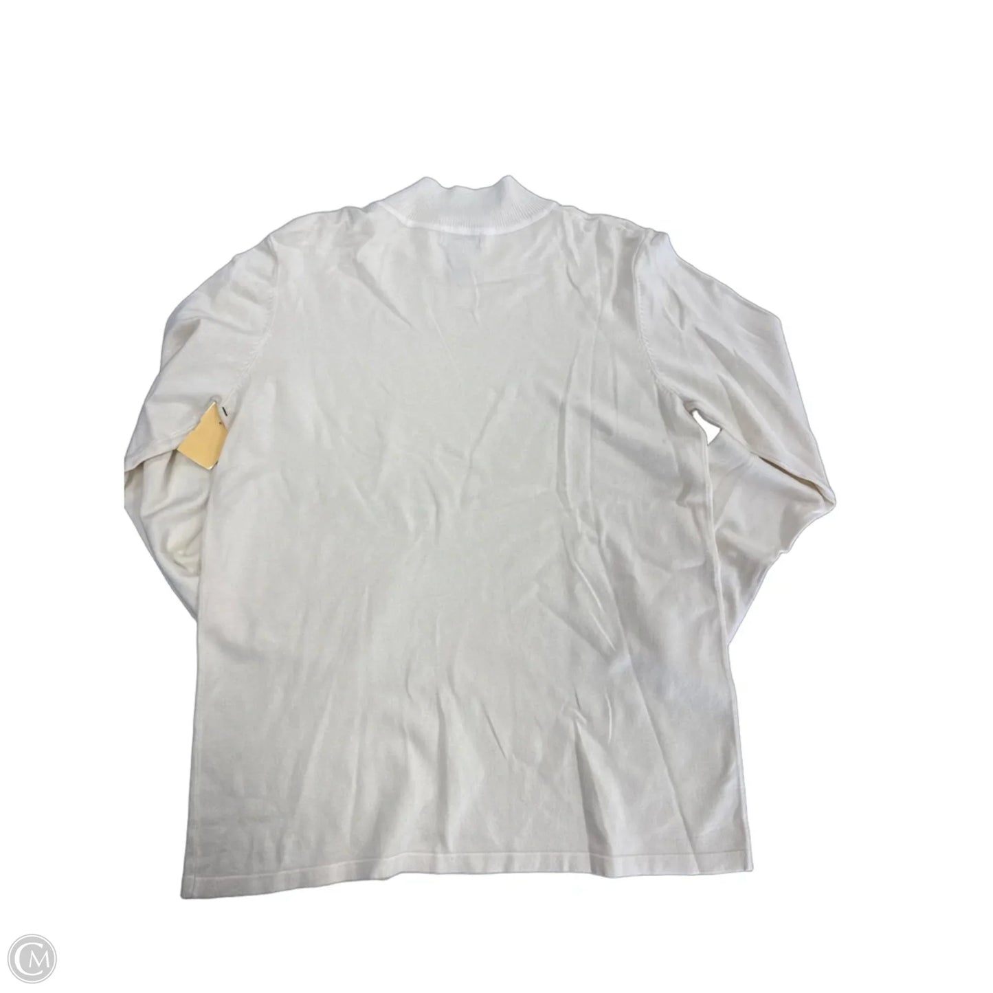 Top Long Sleeve By Multiples In Cream, Size: M