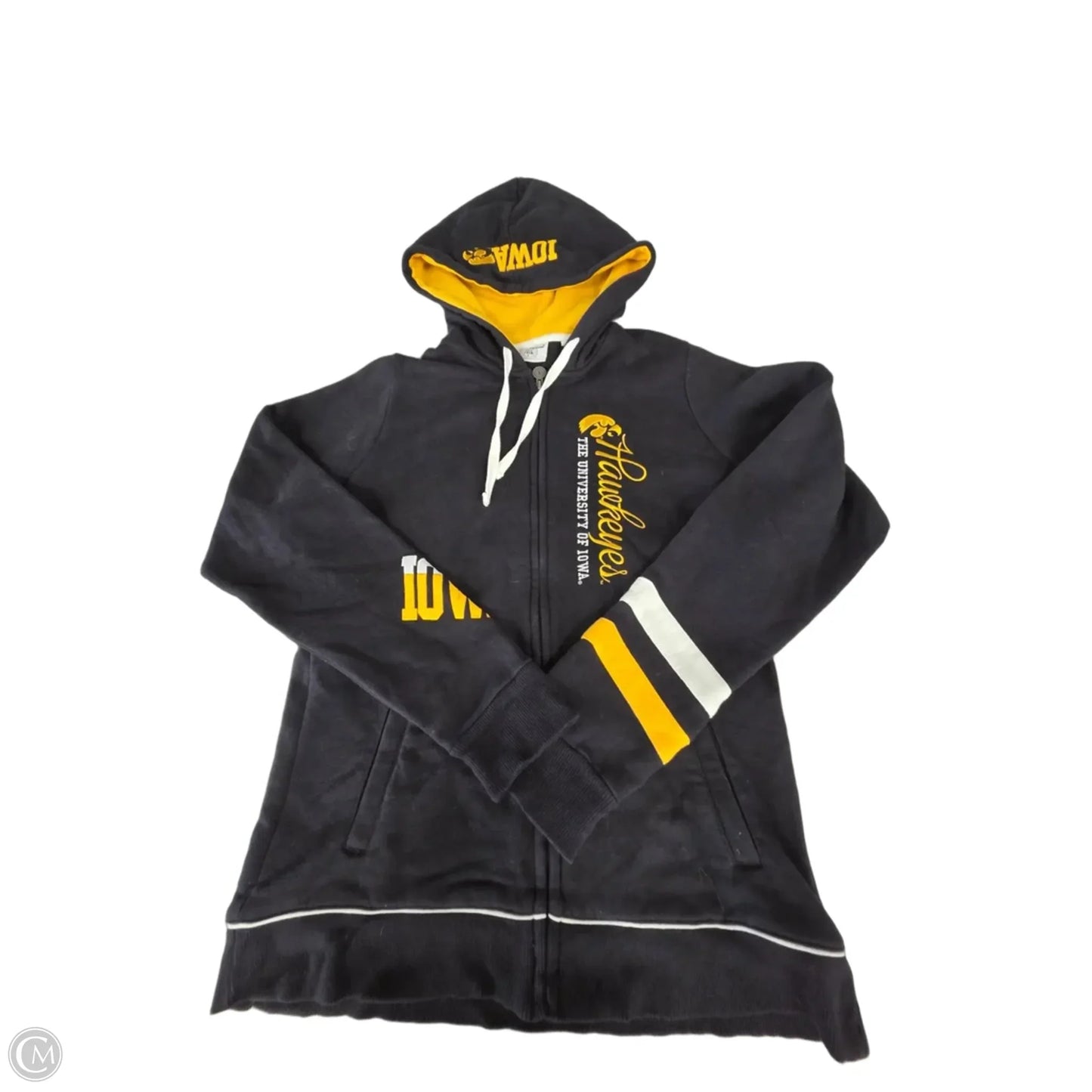 Sweatshirt Hoodie By Champion In Black, Size: L