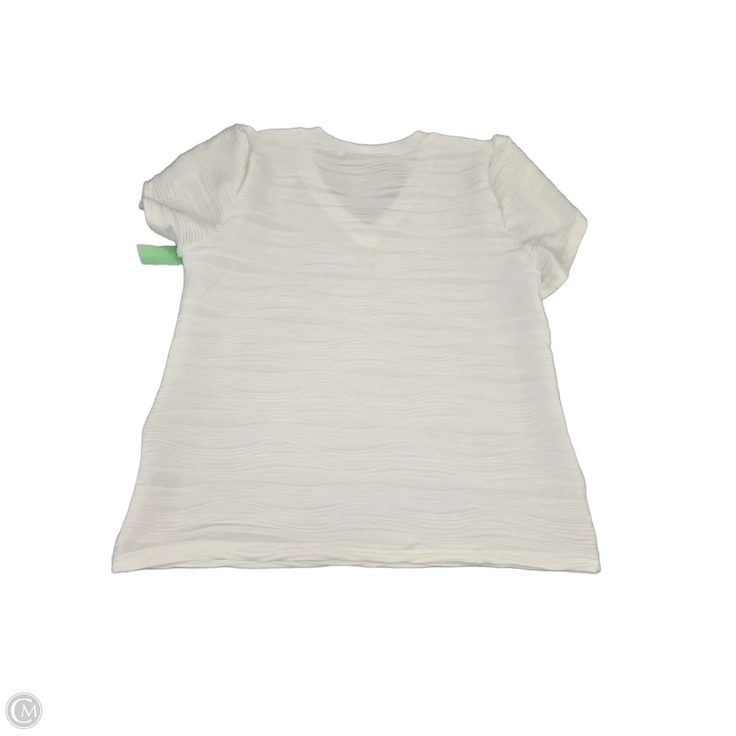 Top Short Sleeve By Cmf In White, Size: L