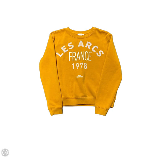 Sweatshirt Crewneck By H&m In Yellow, Size: M