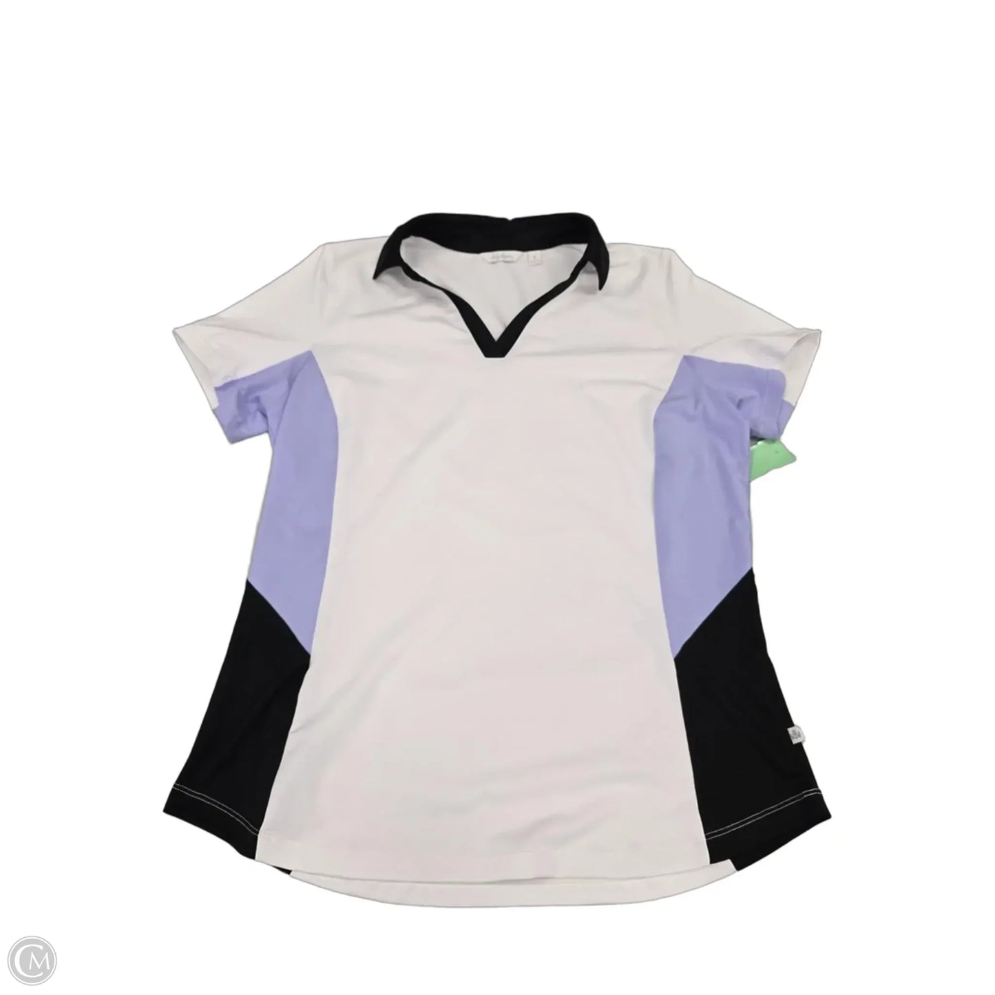 Athletic Top Short Sleeve By Lady Hagen In White, Size: L