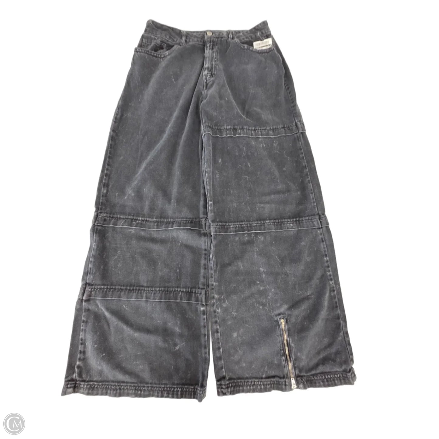 Jeans Wide Leg By Forever 21 In Black Denim, Size: 10