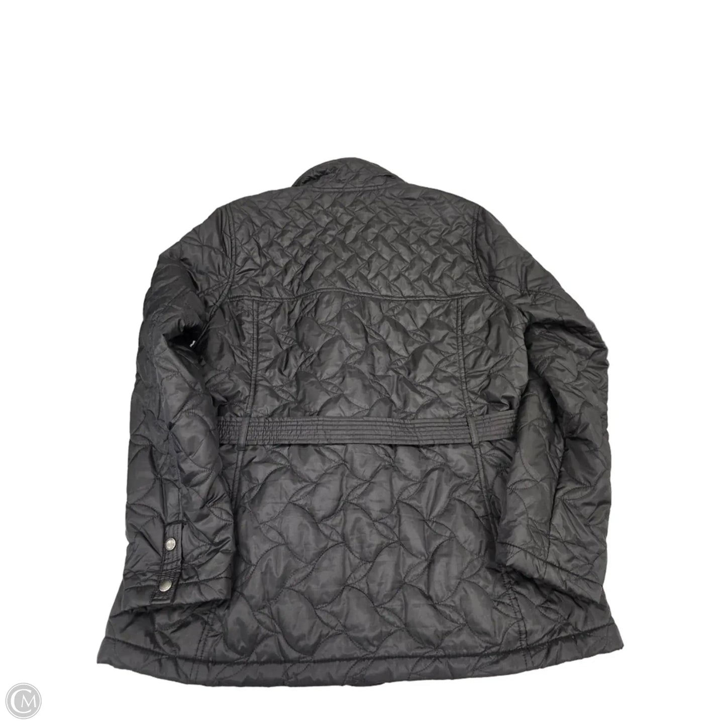 Jacket Puffer & Quilted By Lands End In Black, Size: L