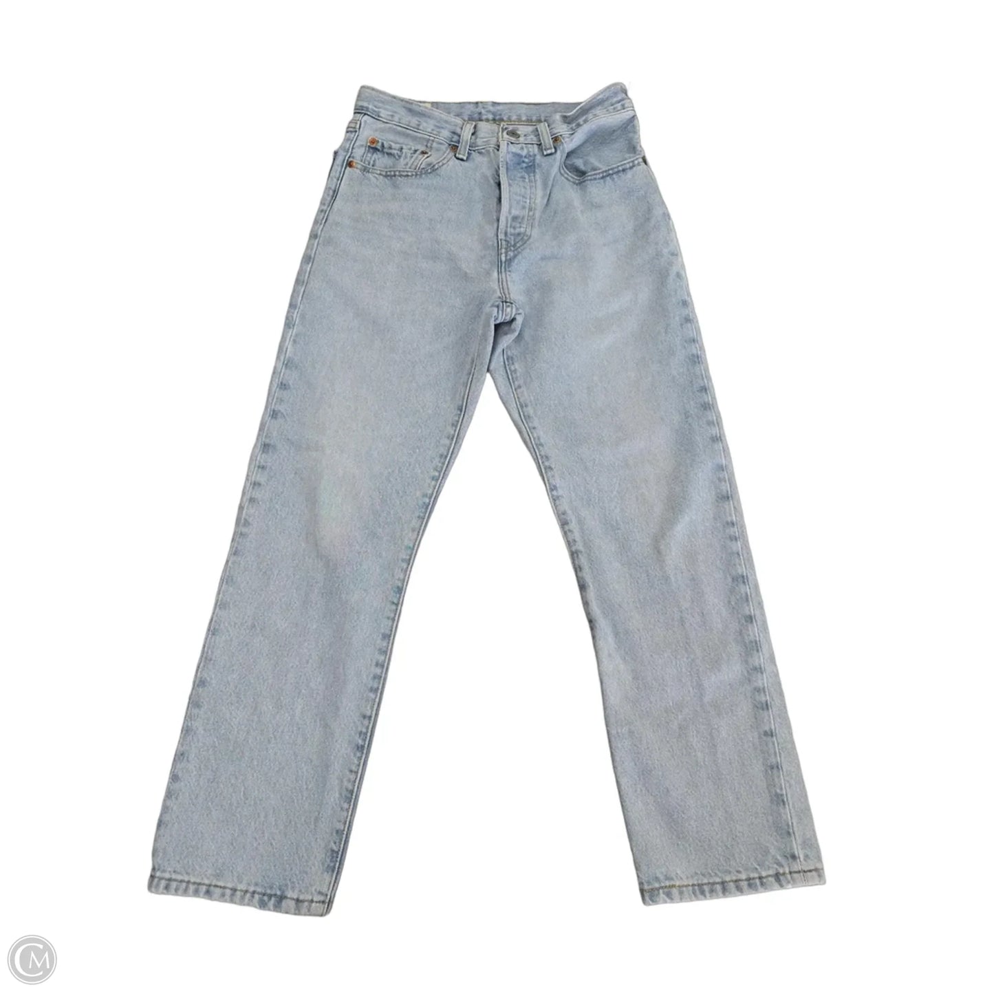 Jeans Straight By Levis In Blue Denim, Size: 4