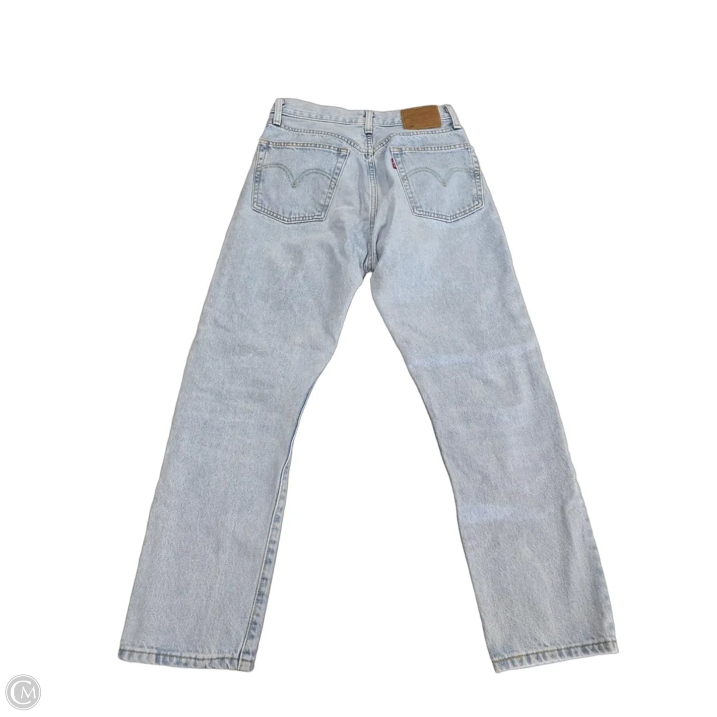 Jeans Straight By Levis In Blue Denim, Size: 4