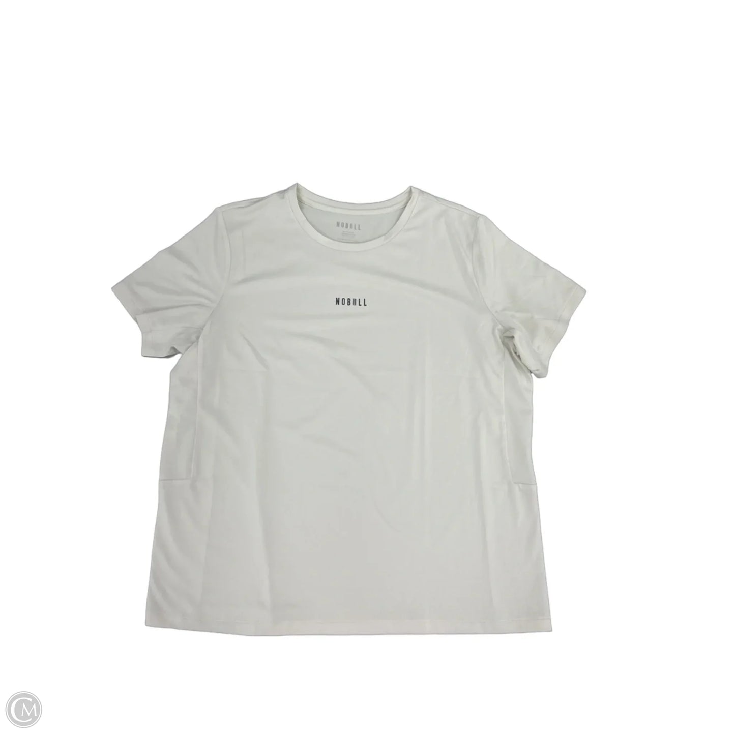 Athletic Top Short Sleeve By Nobull In Cream, Size: Xl