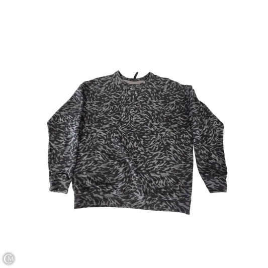 Top Long Sleeve By Athleta In Black & Grey, Size: S