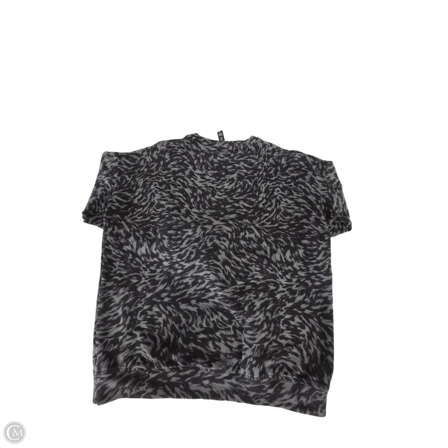 Top Long Sleeve By Athleta In Black & Grey, Size: S