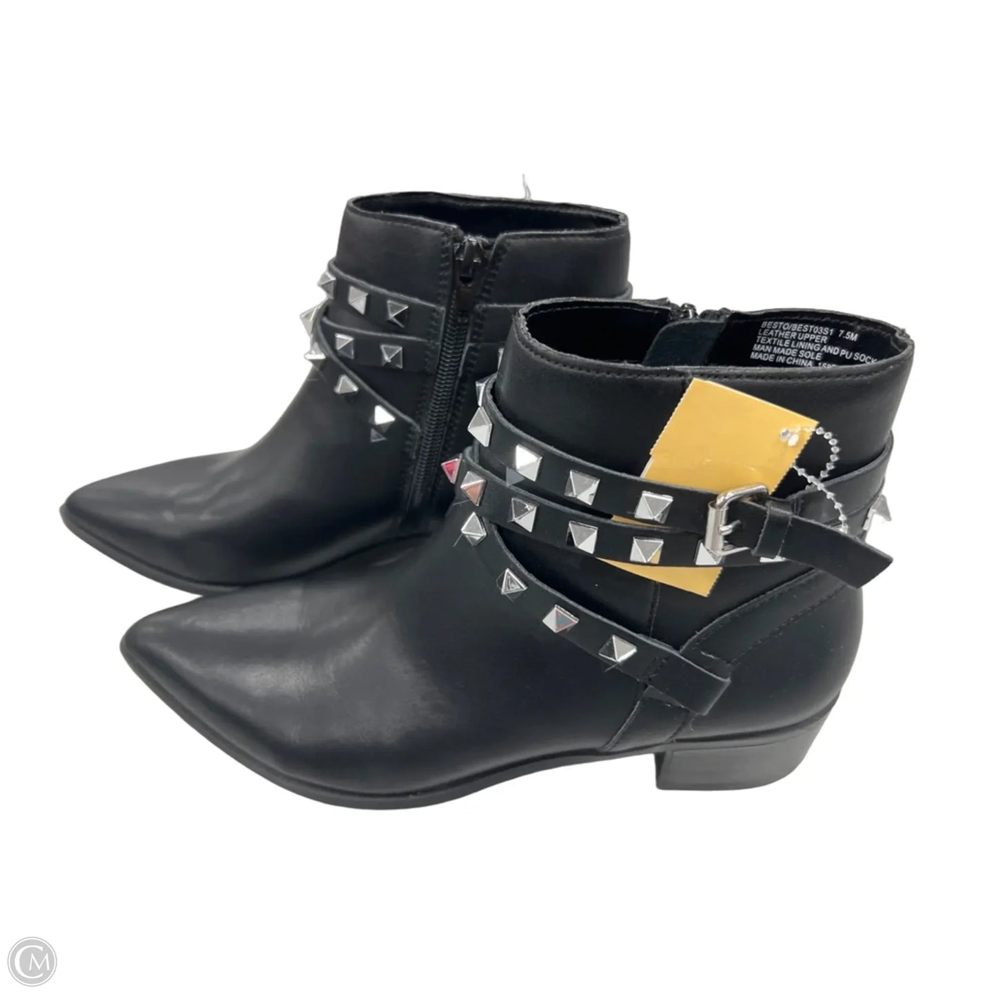 Boots Ankle Heels By Steve Madden In Black, Size: 7.5