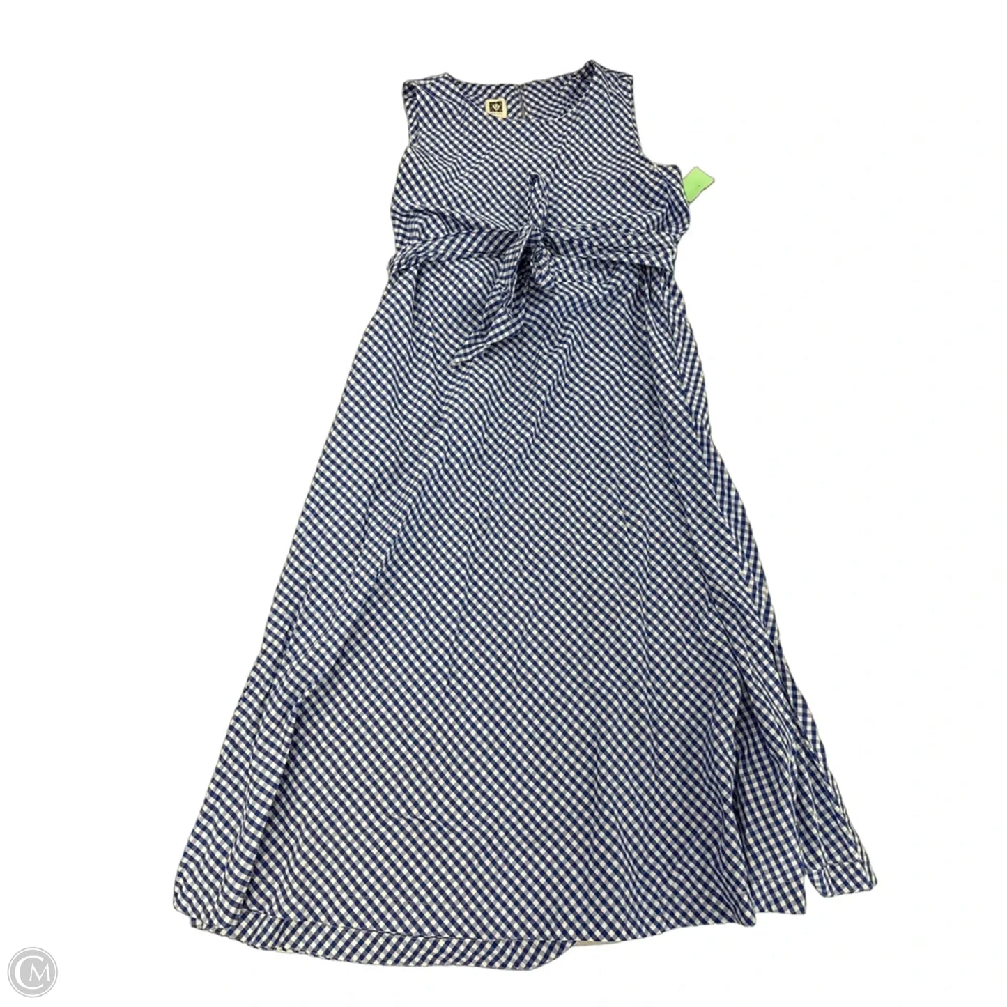 Dress Casual Maxi By Anne Klein In Blue & White, Size: M
