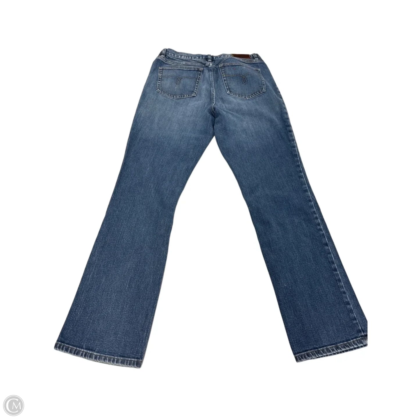 Jeans Straight By Lauren By Ralph Lauren In Blue Denim, Size: 10