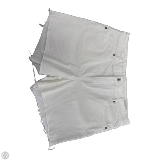 Shorts By H&m In White Denim, Size: 16