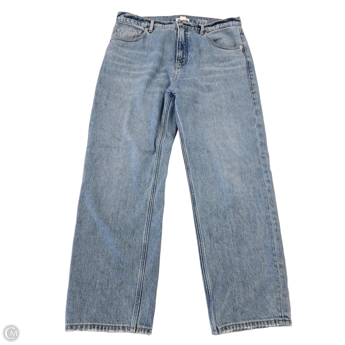 Jeans Straight By Good American In Blue Denim, Size: 8