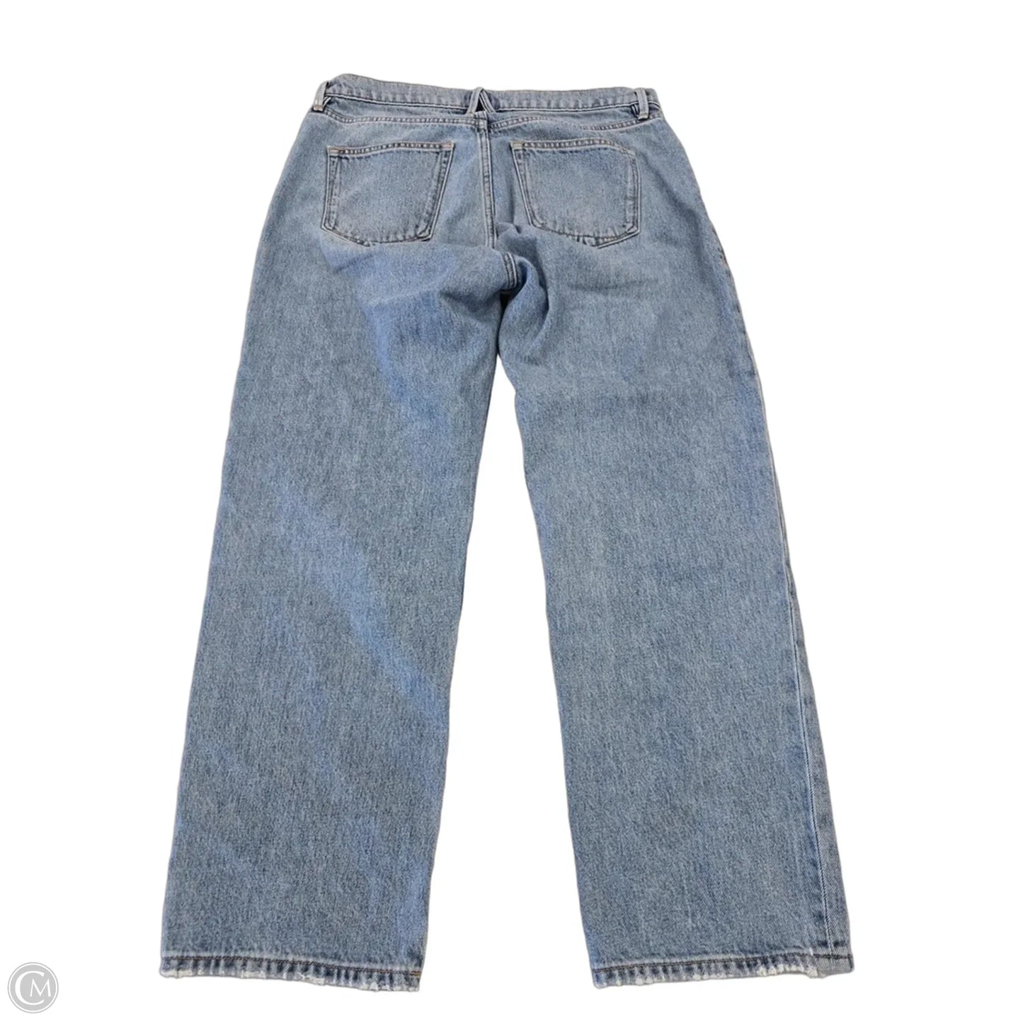 Jeans Straight By Good American In Blue Denim, Size: 8
