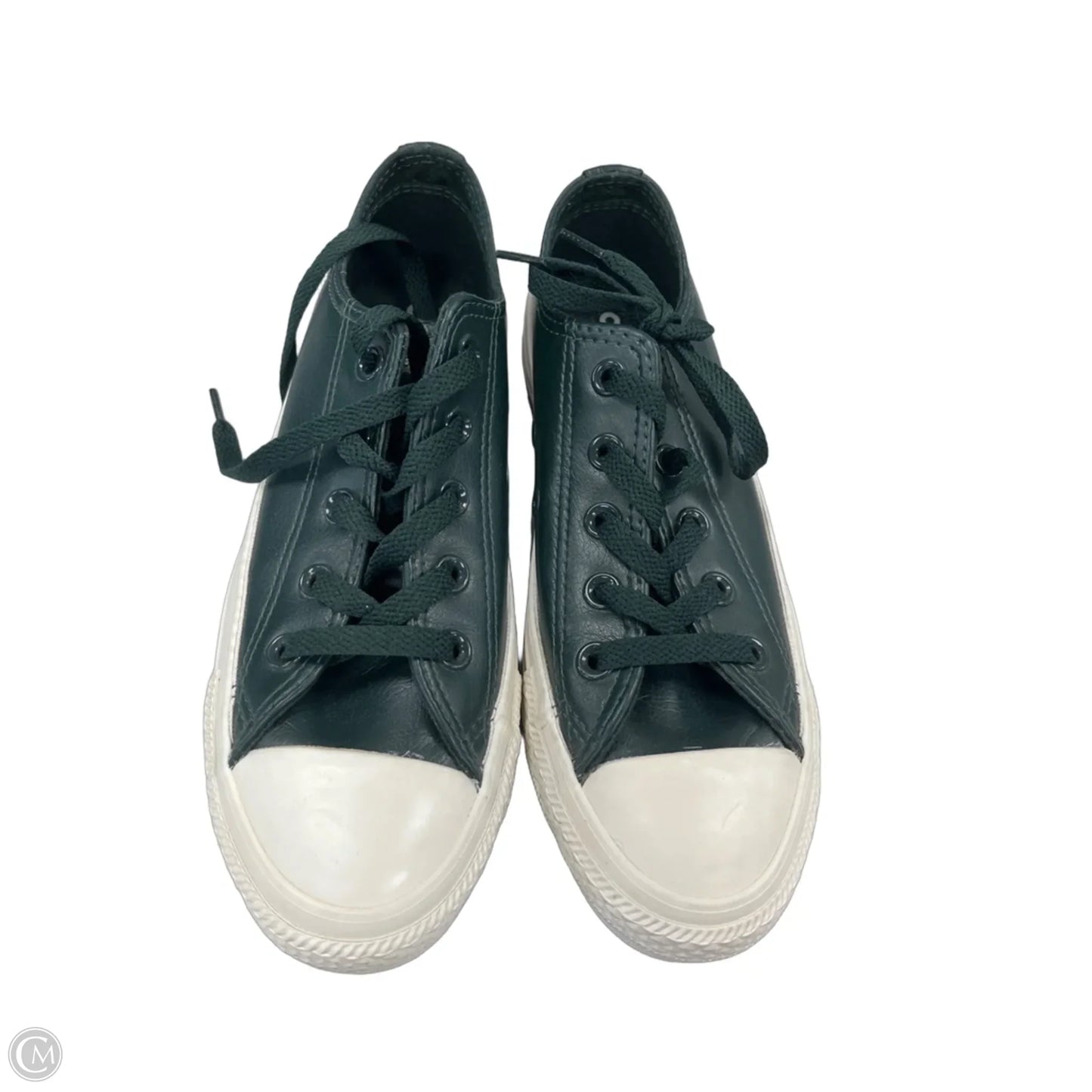 Shoes Sneakers By Converse In Green & White, Size: 6