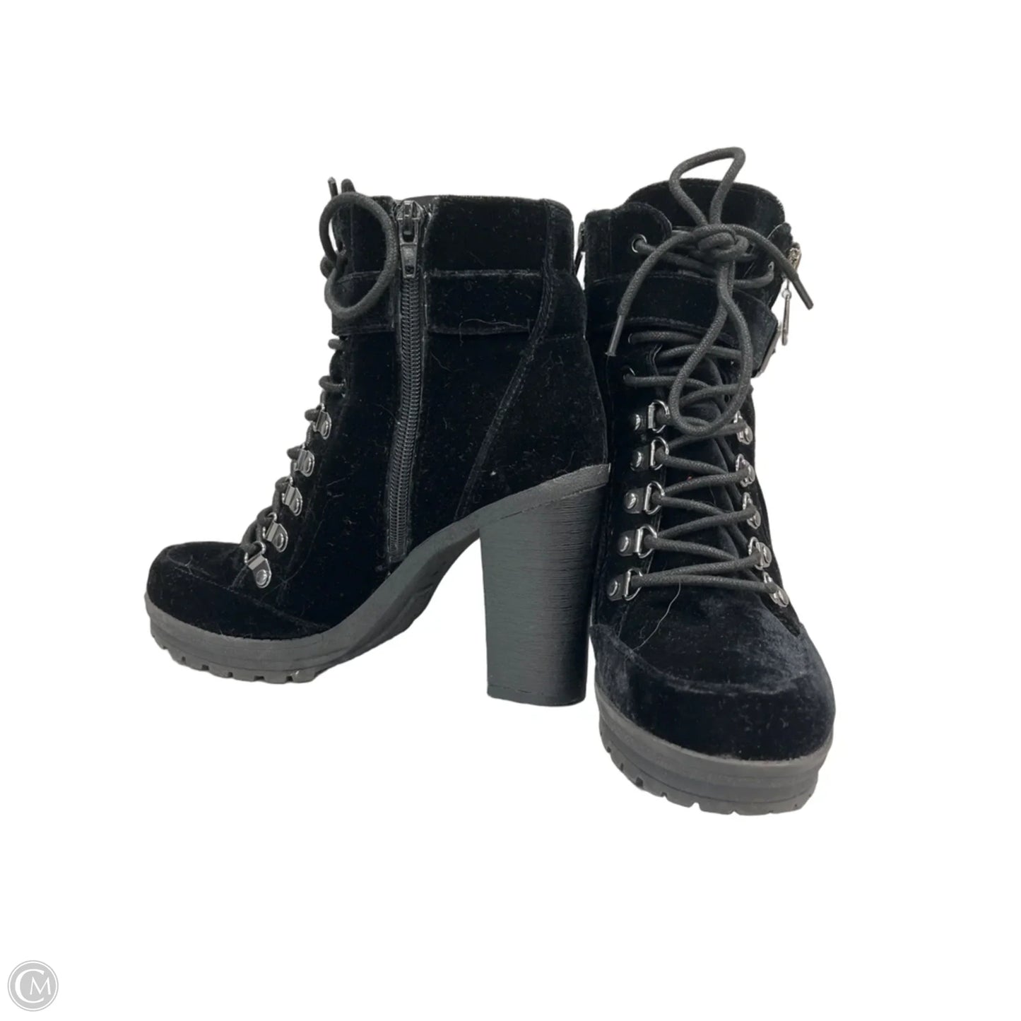 Shoes Heels Block By Guess In Black, Size: 7