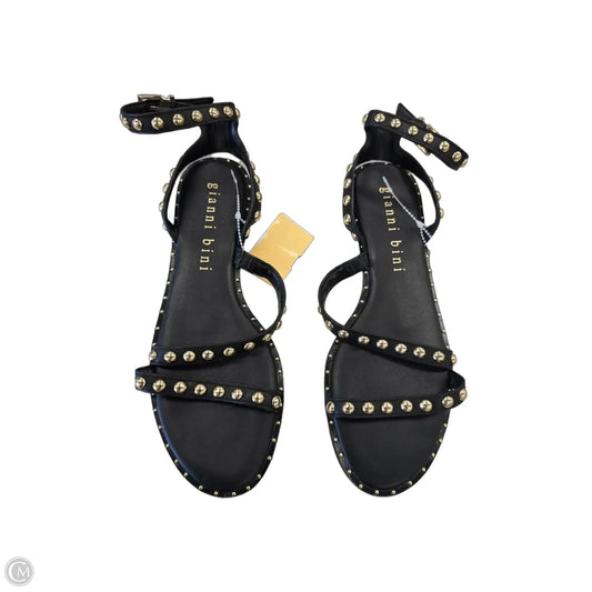 Sandals Flats By Gianni Bini In Black, Size: 8