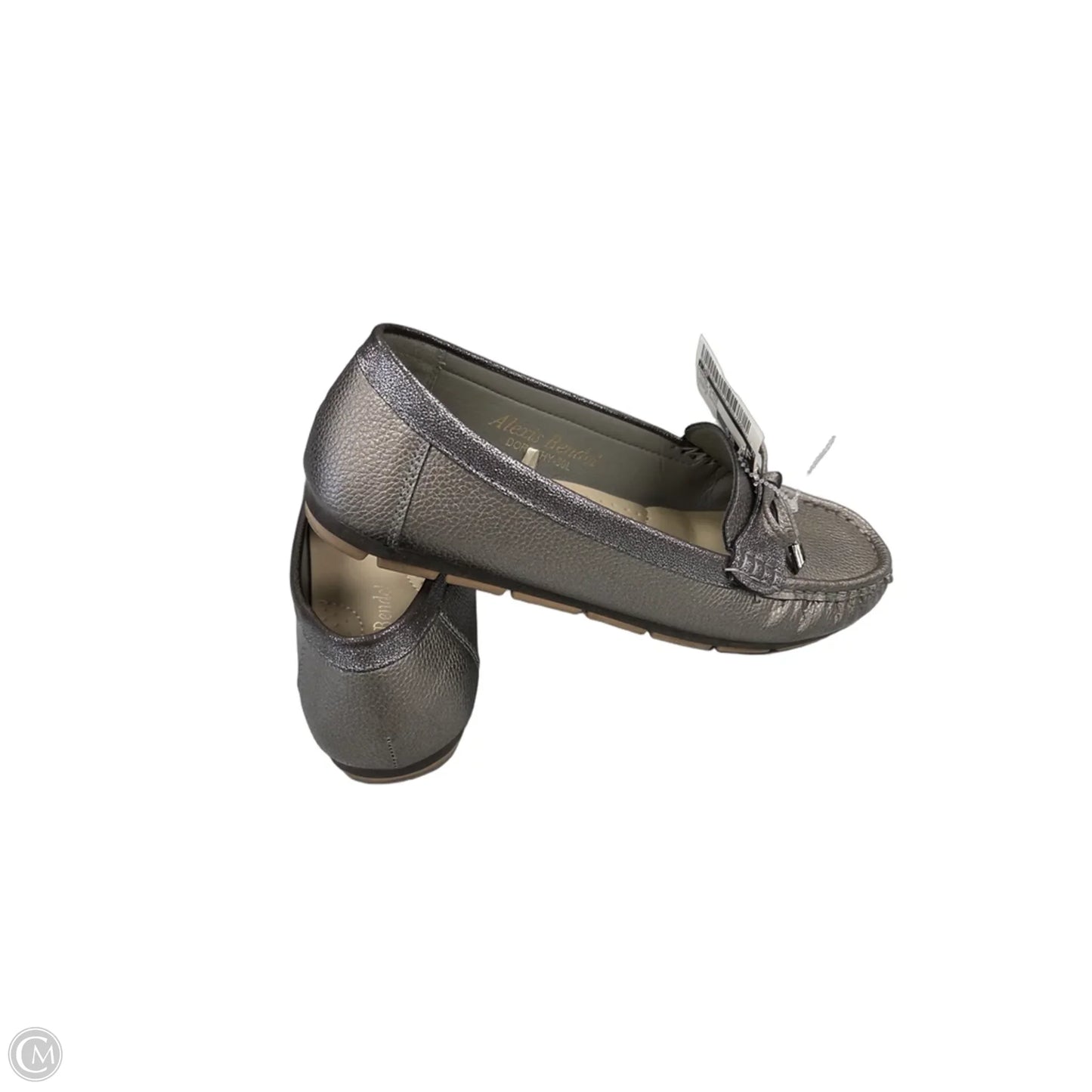 Shoes Flats By Cmf In Silver & Tan, Size: 8
