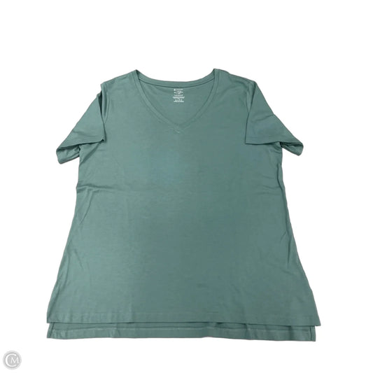 Top Short Sleeve By Members Mark In Green, Size: Xl