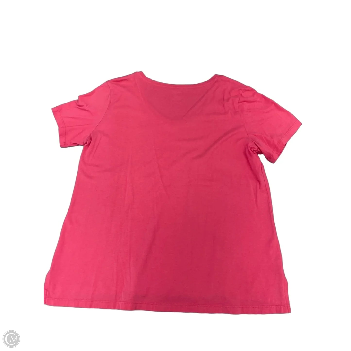 Top Short Sleeve By Members Mark In Pink, Size: Xl